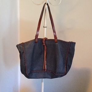 Carla Mancini leather tote bag